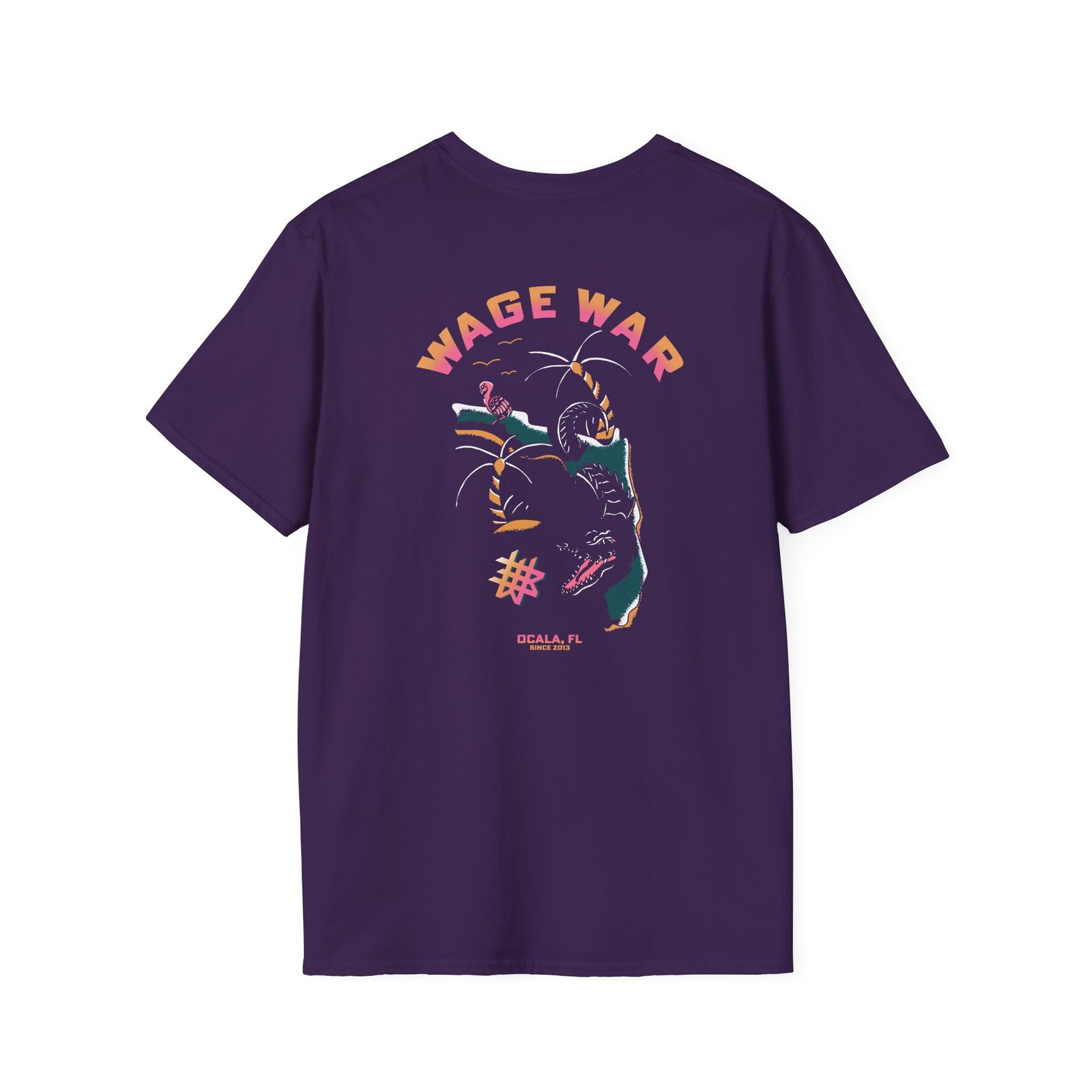 Wage War Swimming Gator Unisex Softstyle T-Shirt