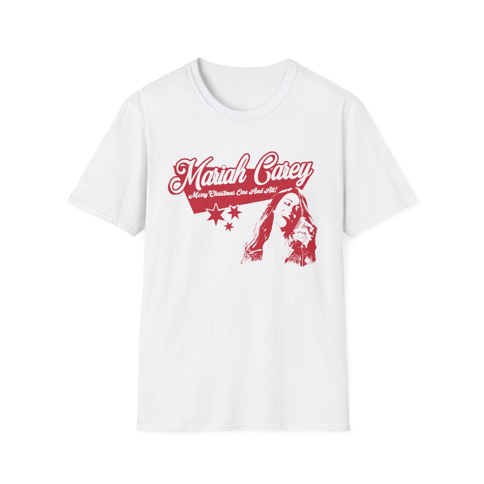 Mariah Carey Christmass Unisex Softstyle T-Shirt