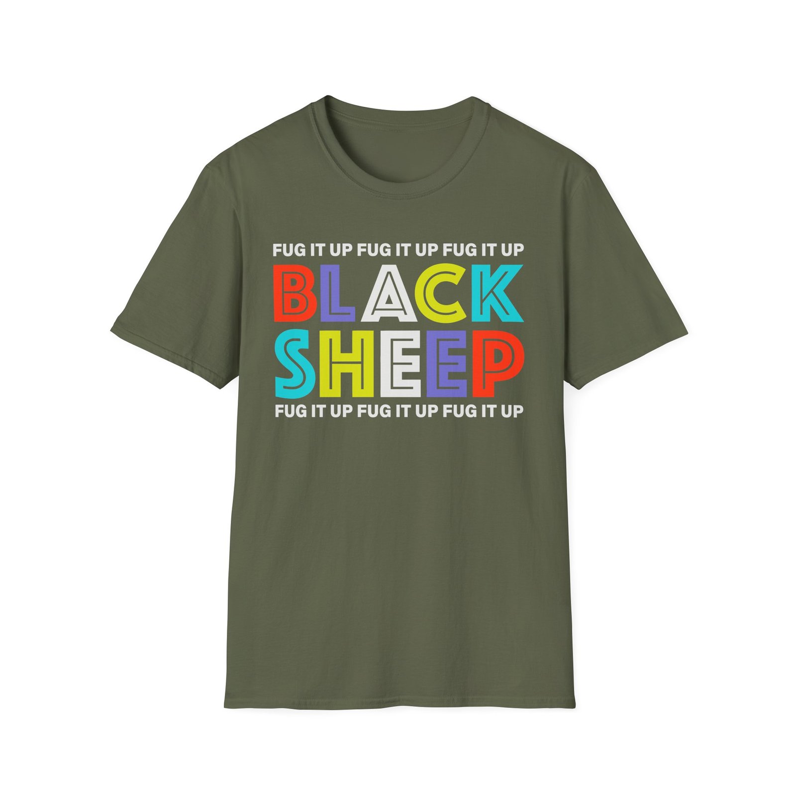 Black Sheep Fug It Up Unisex Softstyle T-Shirt