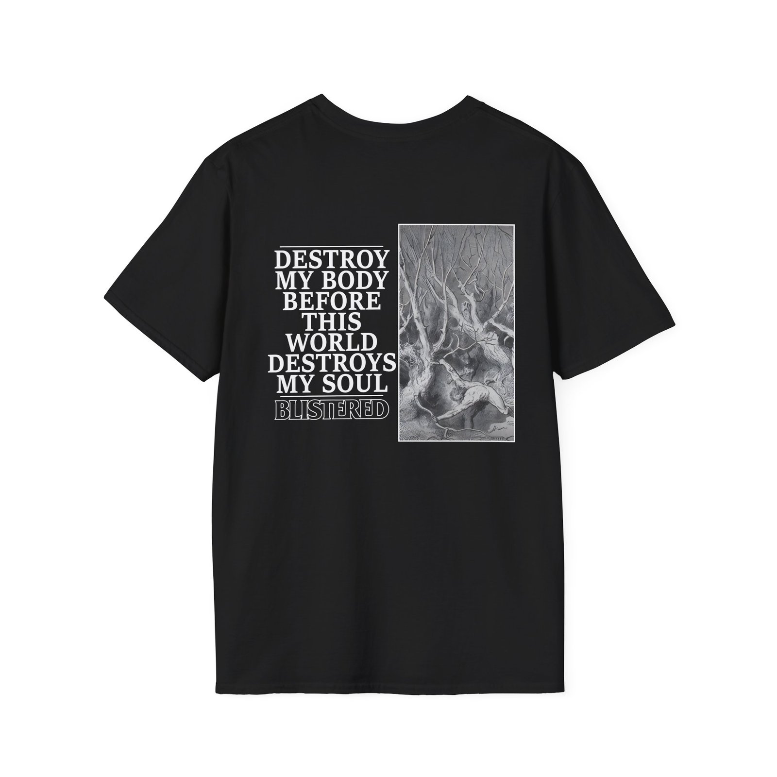 Blistered Suicide Unisex Softstyle T-Shirt
