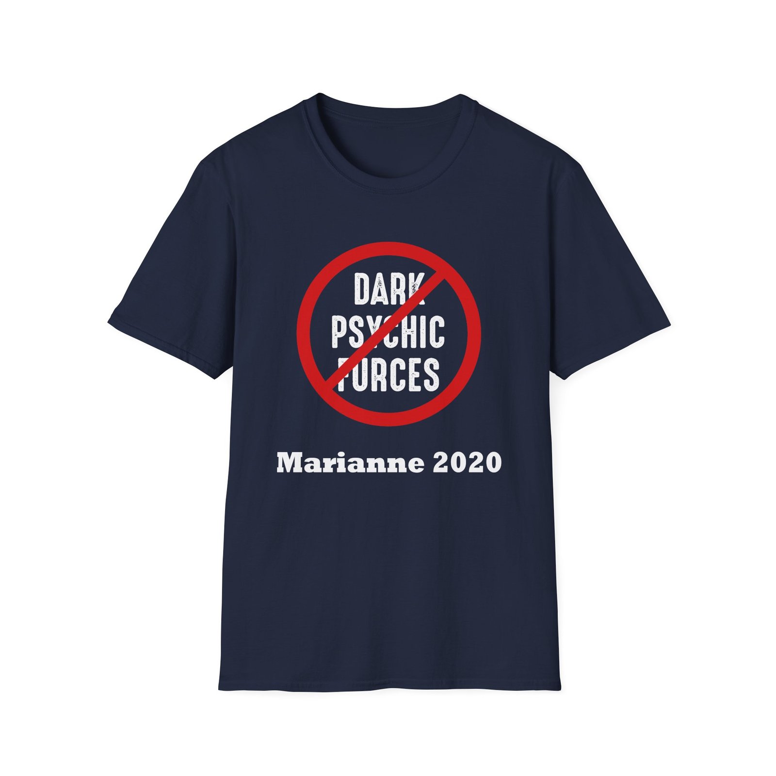 Marianne Williamson Dark Psychic Forces Unisex Softstyle T-Shirt
