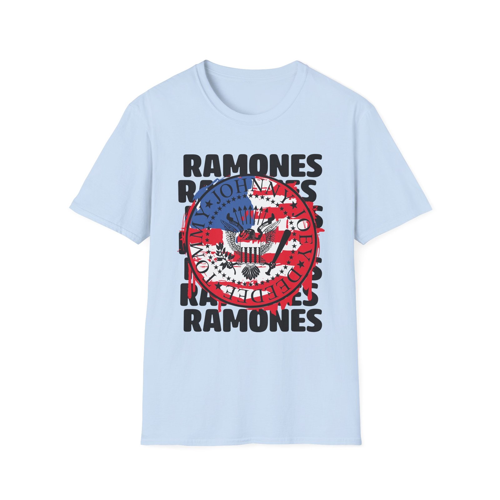 Ramones US Flag Unisex Softstyle T-Shirt