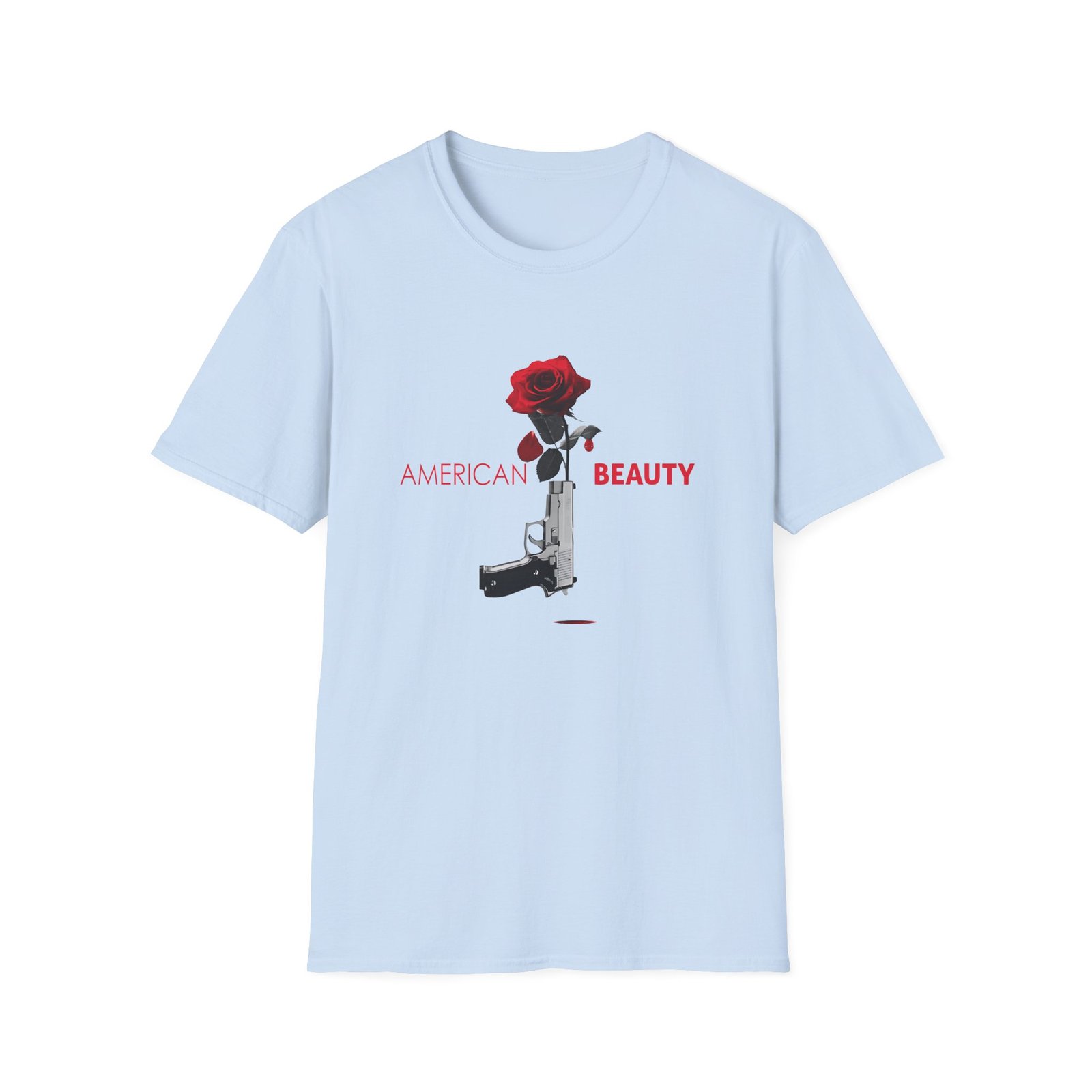 Annette Bening American Beauty Gun and Rose Unisex Softstyle T-Shirt