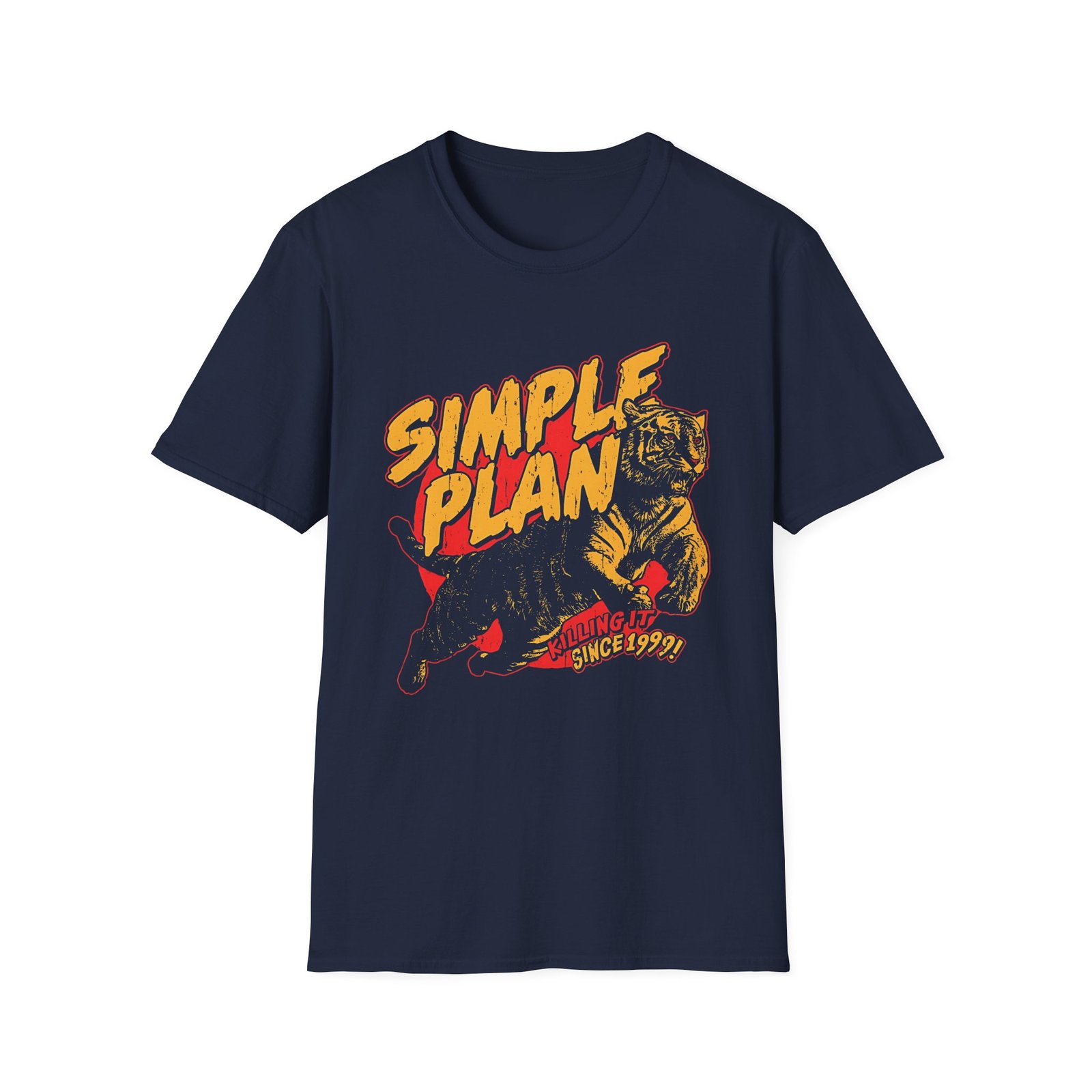 Simple Plan Tiger 1999 Unisex Softstyle T-Shirt