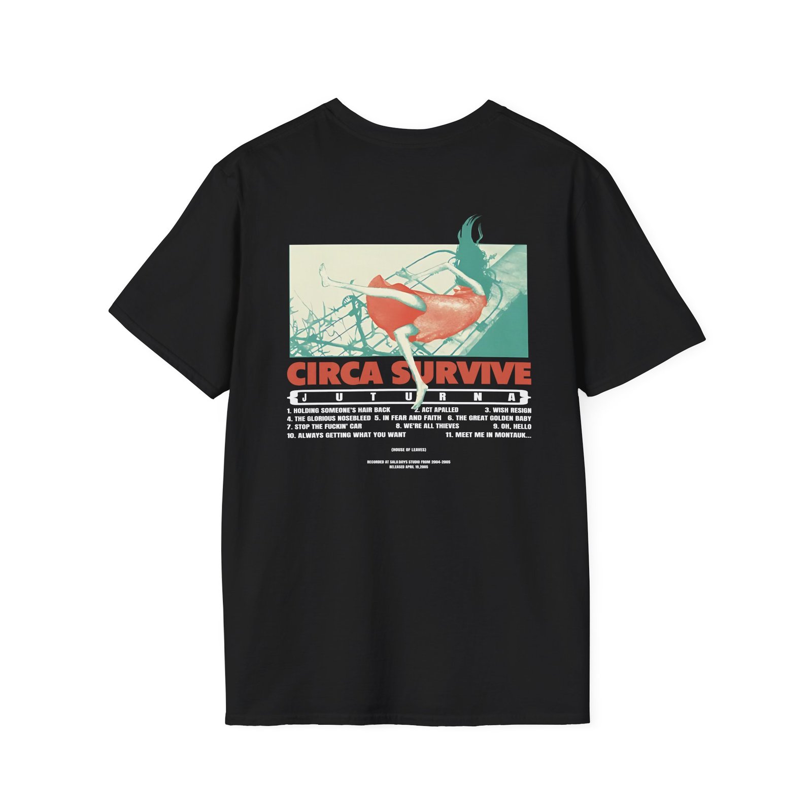 Circa Survive Juturna Tracklist Unisex Softstyle T-Shirt