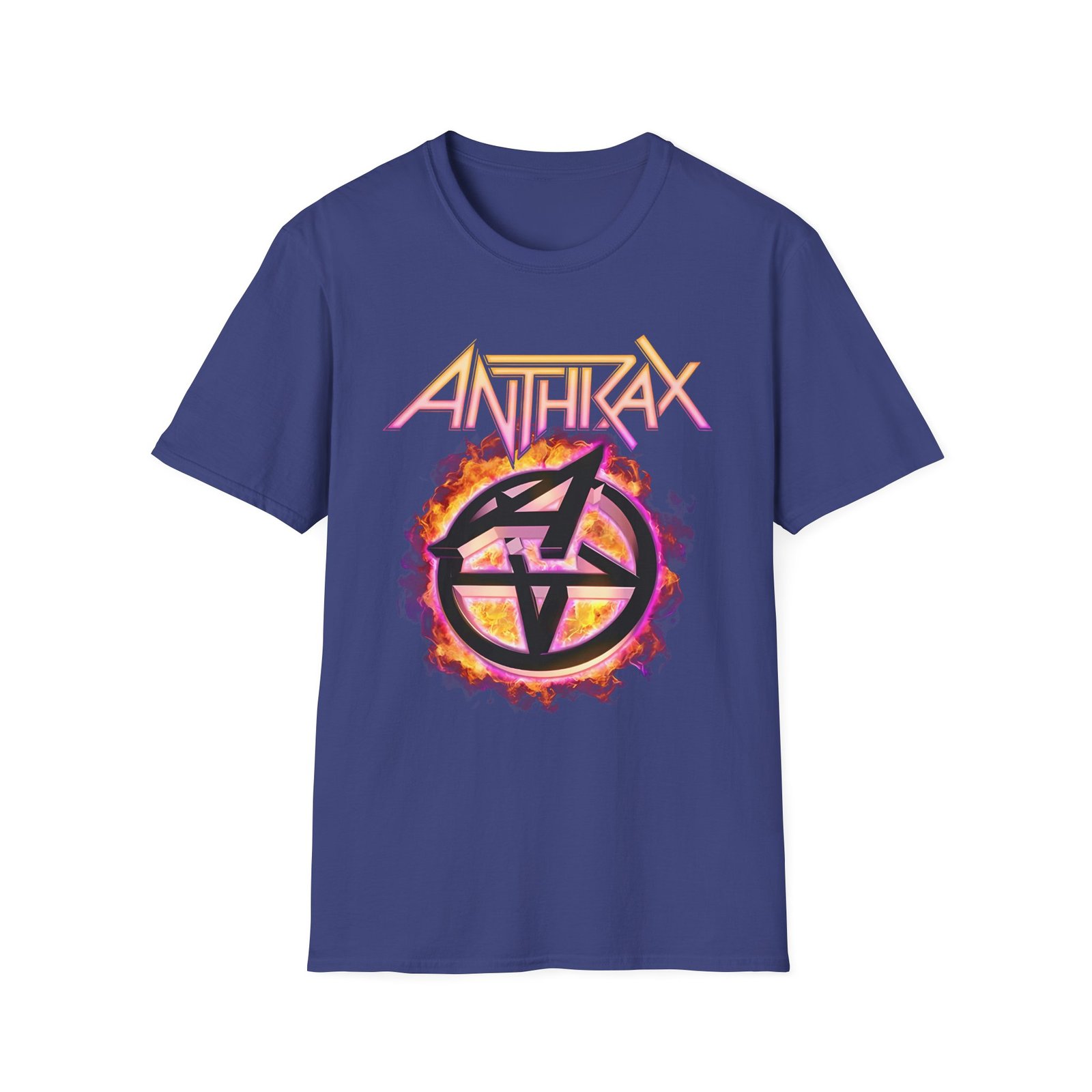 Anthrax Flame Pentathrax unisex softstyle t-shirt