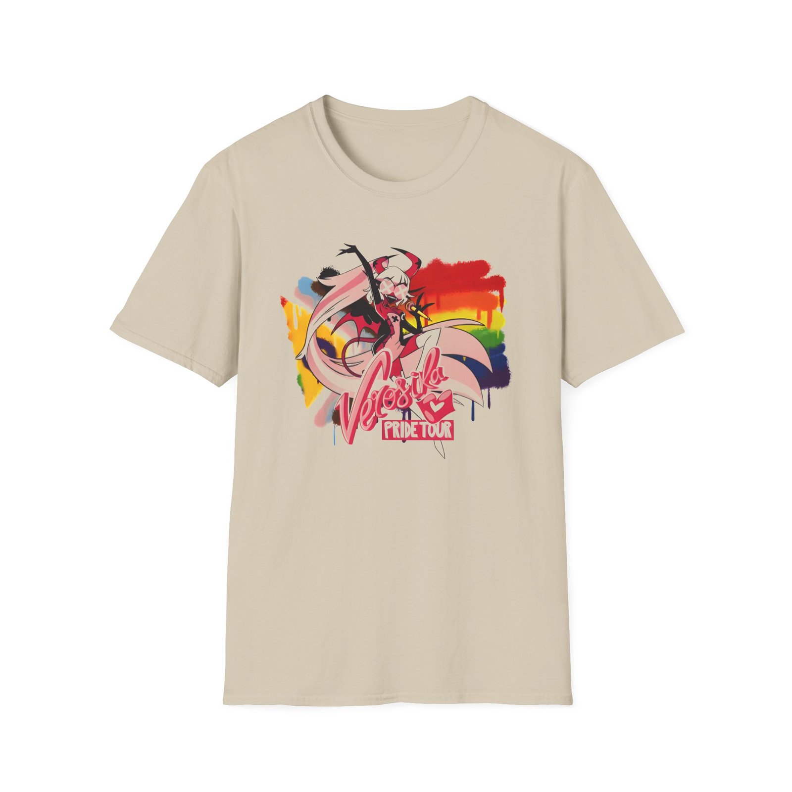 Helluva Boss Verosika Micro Ribbed Unisex Softstyle T-Shirt