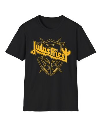 Judas Priest Invincible Shield Linear Unisex Softstyle T-Shirt