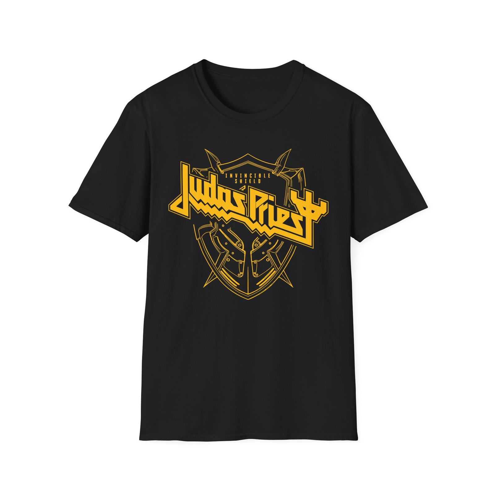 Judas Priest Invincible Shield Linear Unisex Softstyle T-Shirt