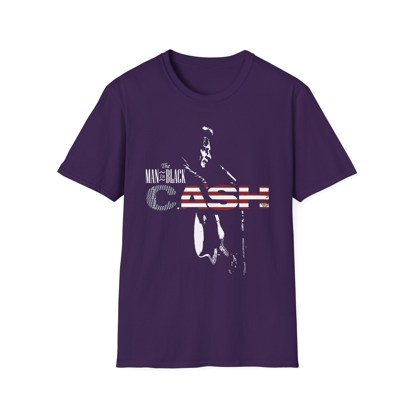 Johnny Cash the Man in Black unisex softstyle t-shirt