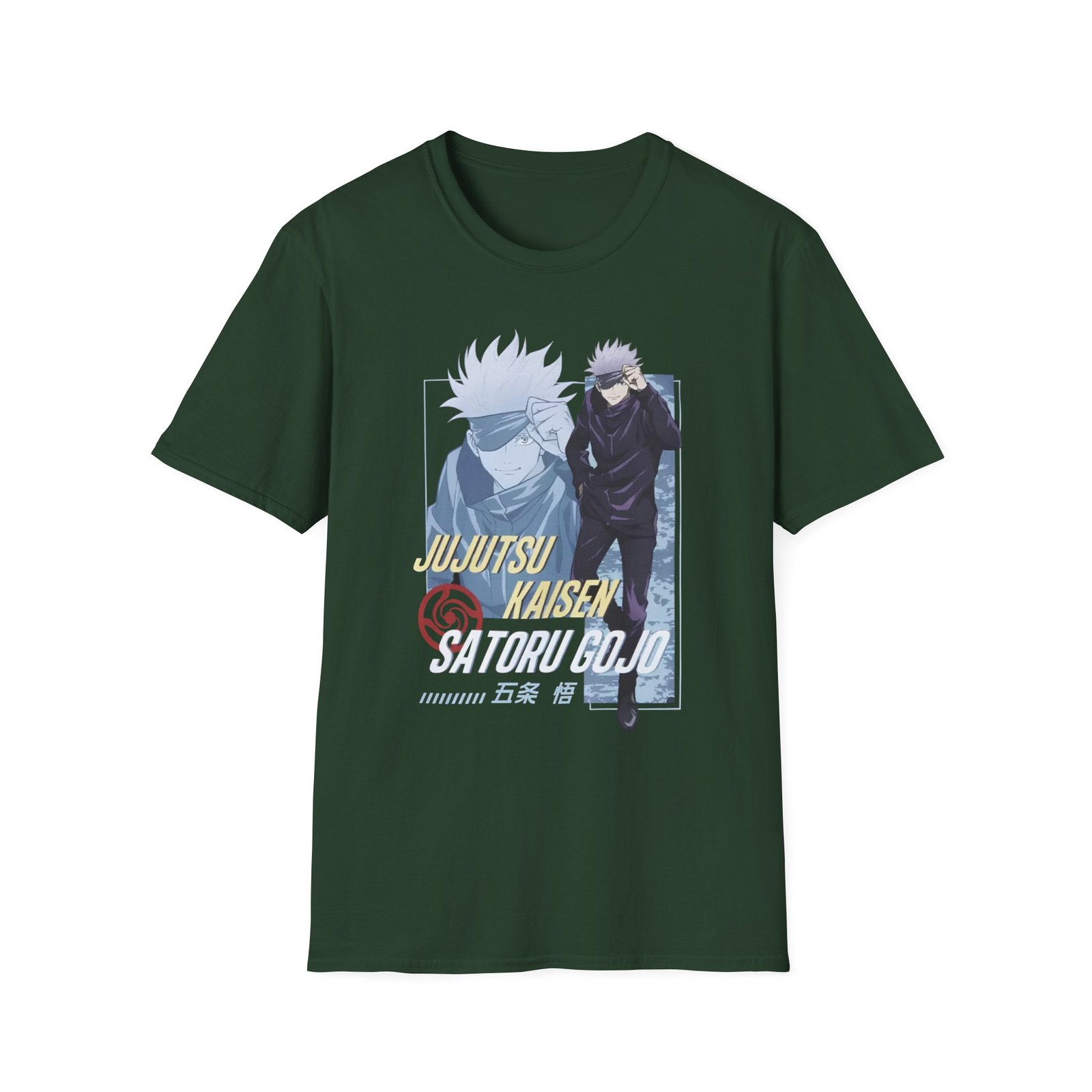 Jujutsu Kaisen Gojo Tonal Portrait Unisex Softstyle T-Shirt