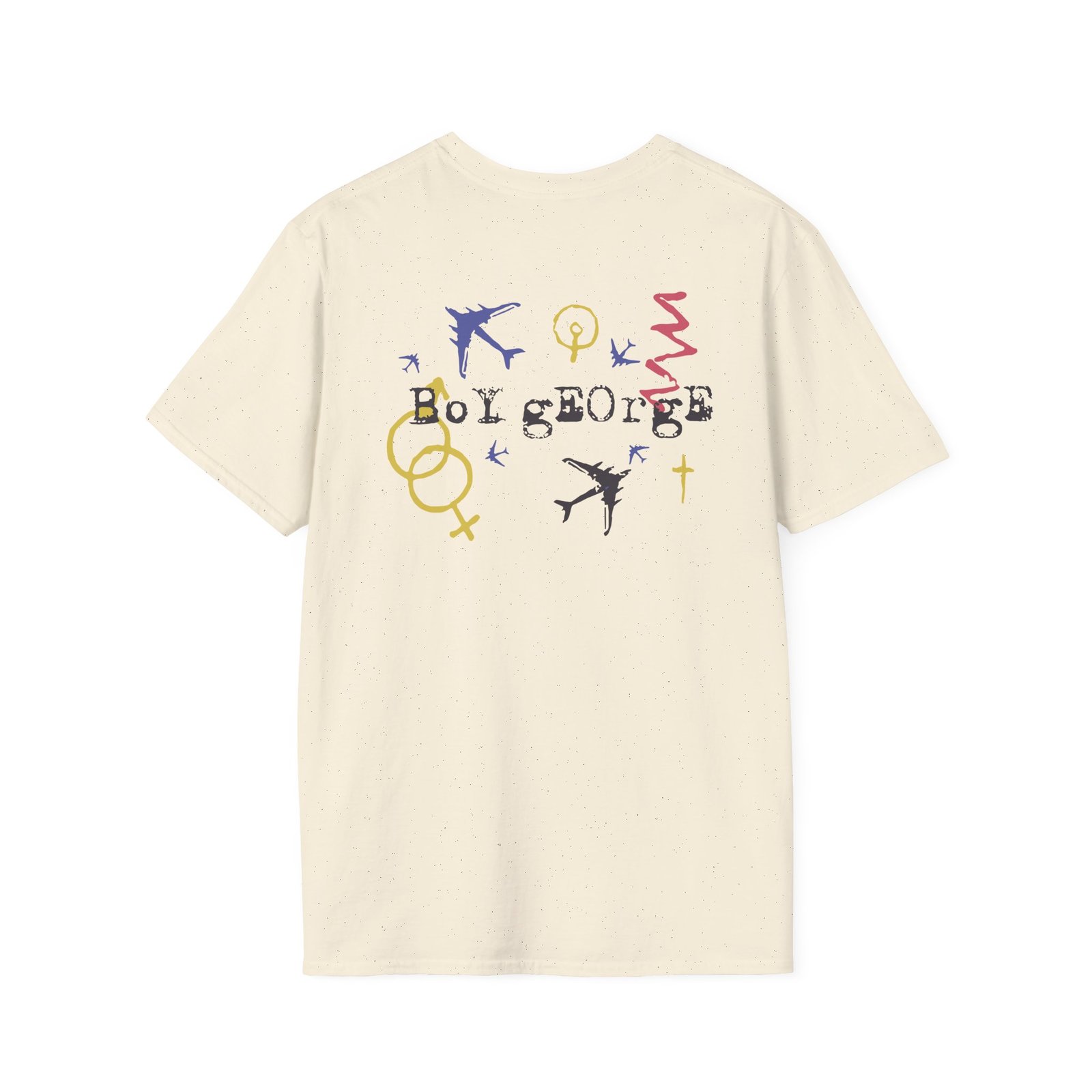 Boy George Sketchy Symbols Unisex Softstyle T-Shirt