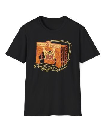 Good Mythical Morning Tour Stage in a Suitcase unisex softstyle t-shirt