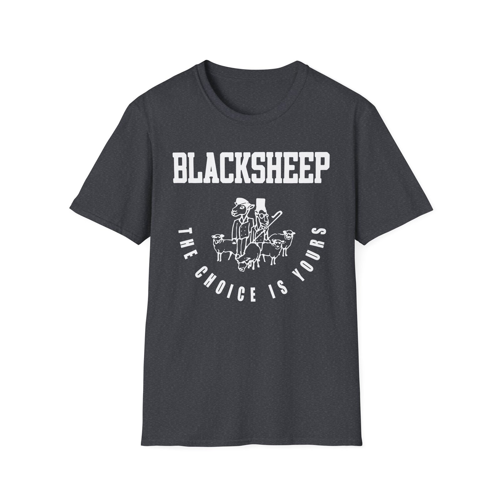 Black Sheep The Choice is Yours Unisex Softstyle T-Shirt