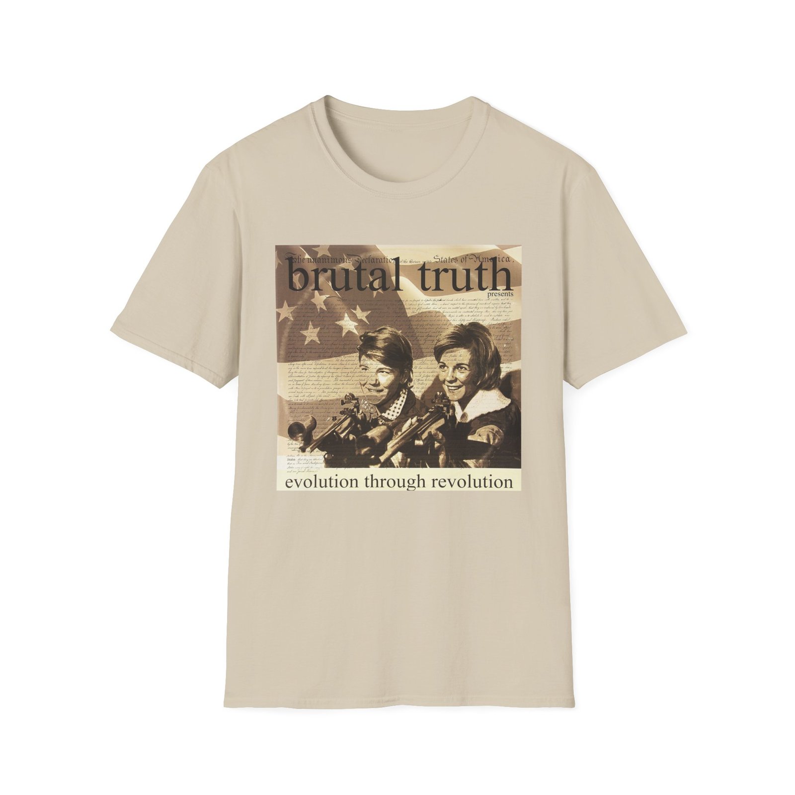 Brutal Truth Evolution Through Revolution Unisex Softstyle T-Shirt