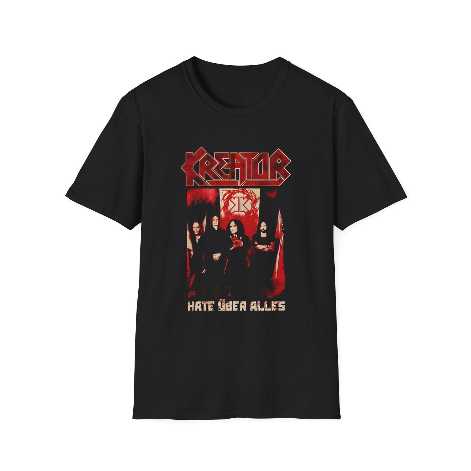 Kreator Hate Über Alles Photo Unisex Softstyle T-Shirt
