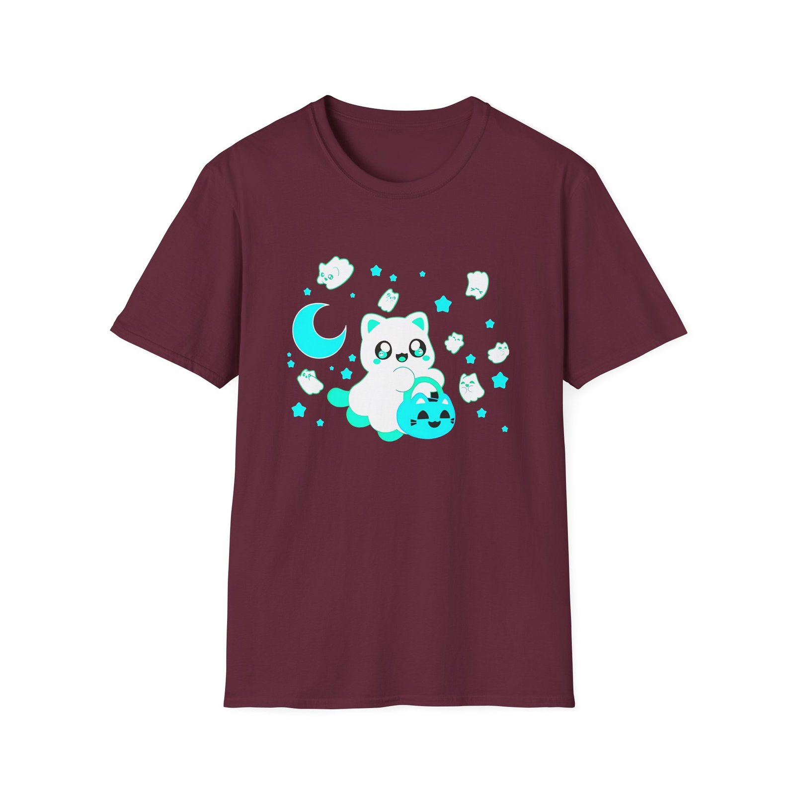 Aphmau Ghost Cat Unisex Softstyle T-Shirt