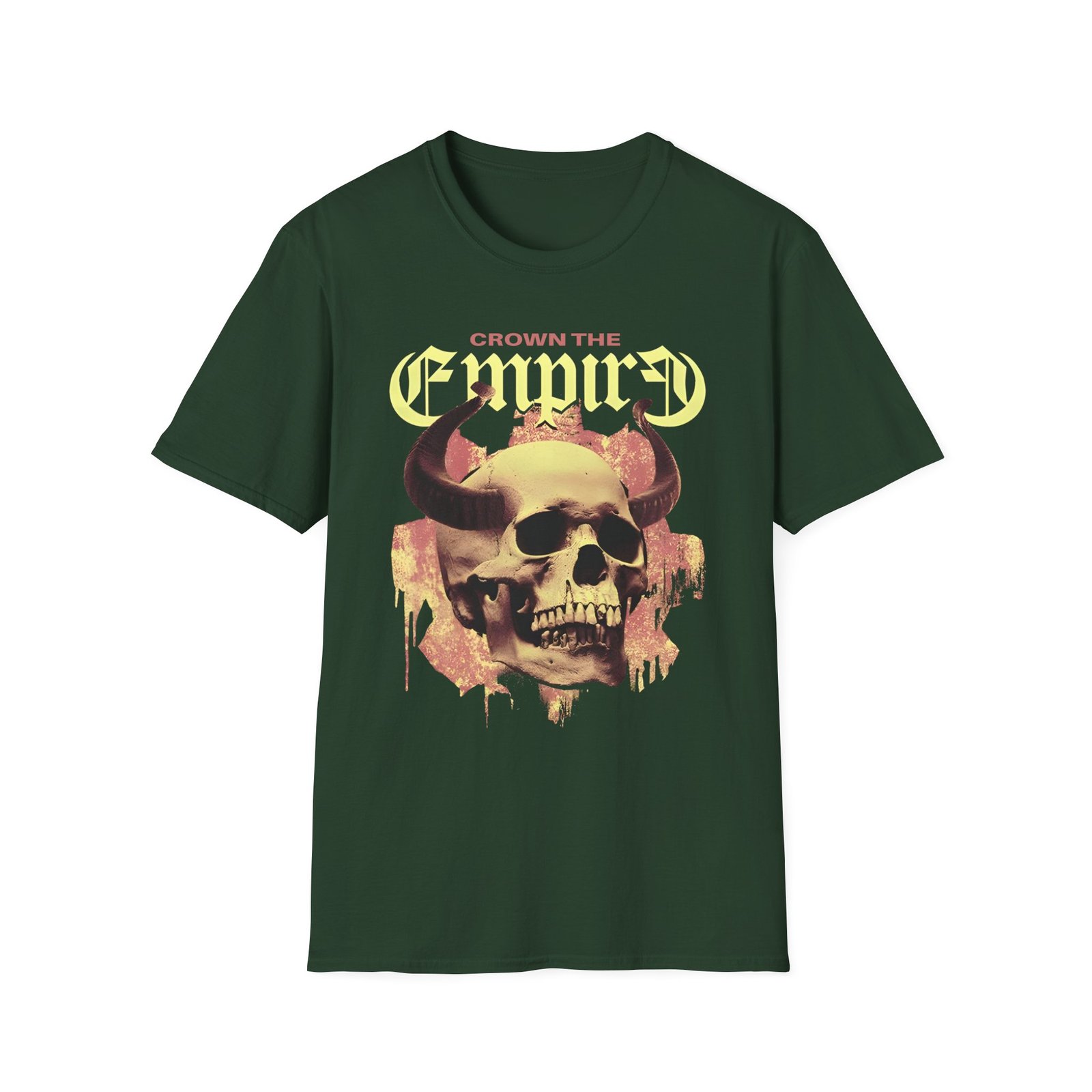 Crown the Empire Skull Horns Unisex Softstyle T-Shirt