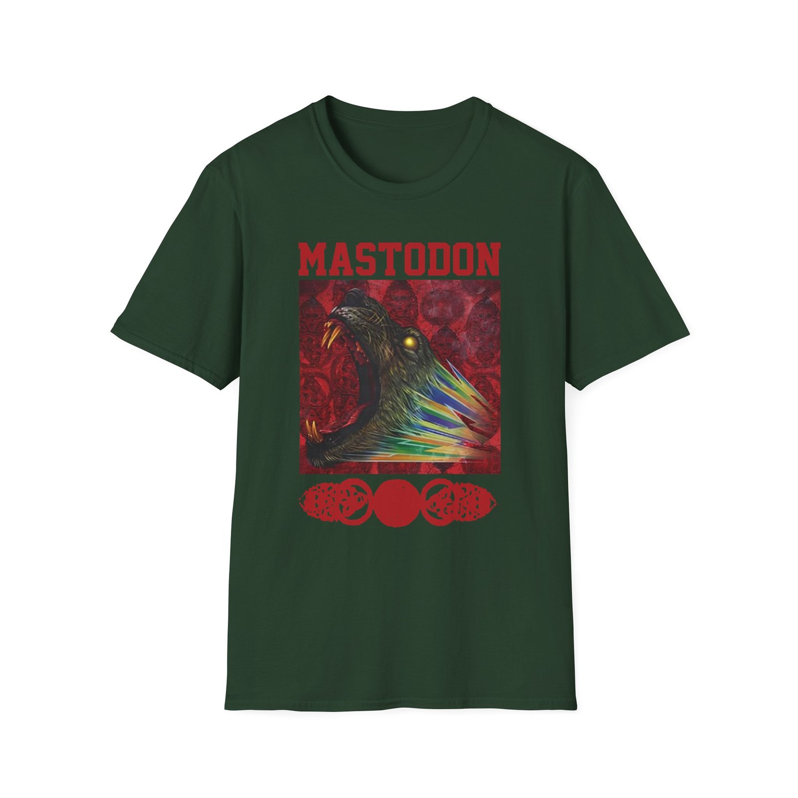 Mastodon Rainbow Lion Unisex Softstyle T-Shirt