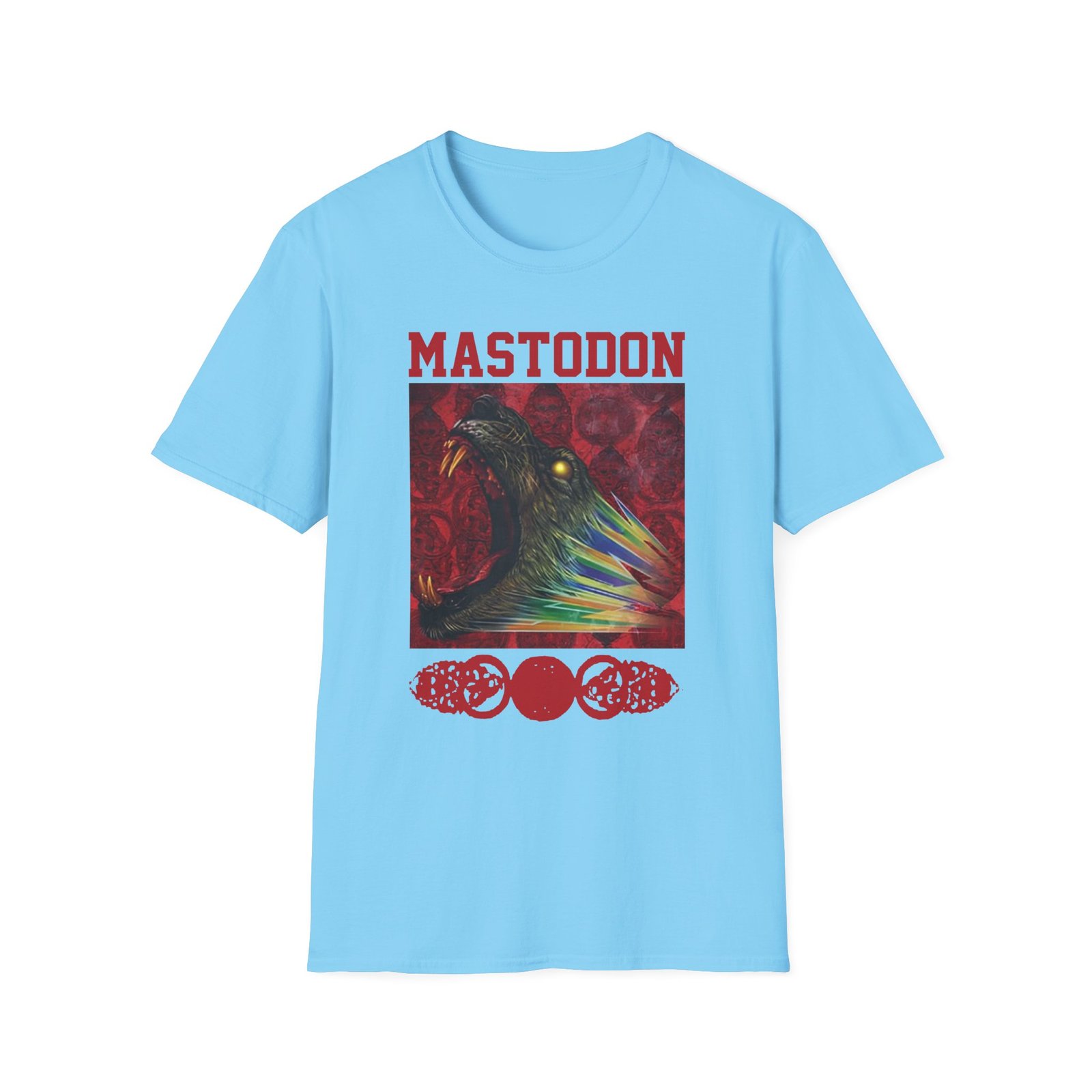 Mastodon Rainbow Lion Unisex Softstyle T-Shirt