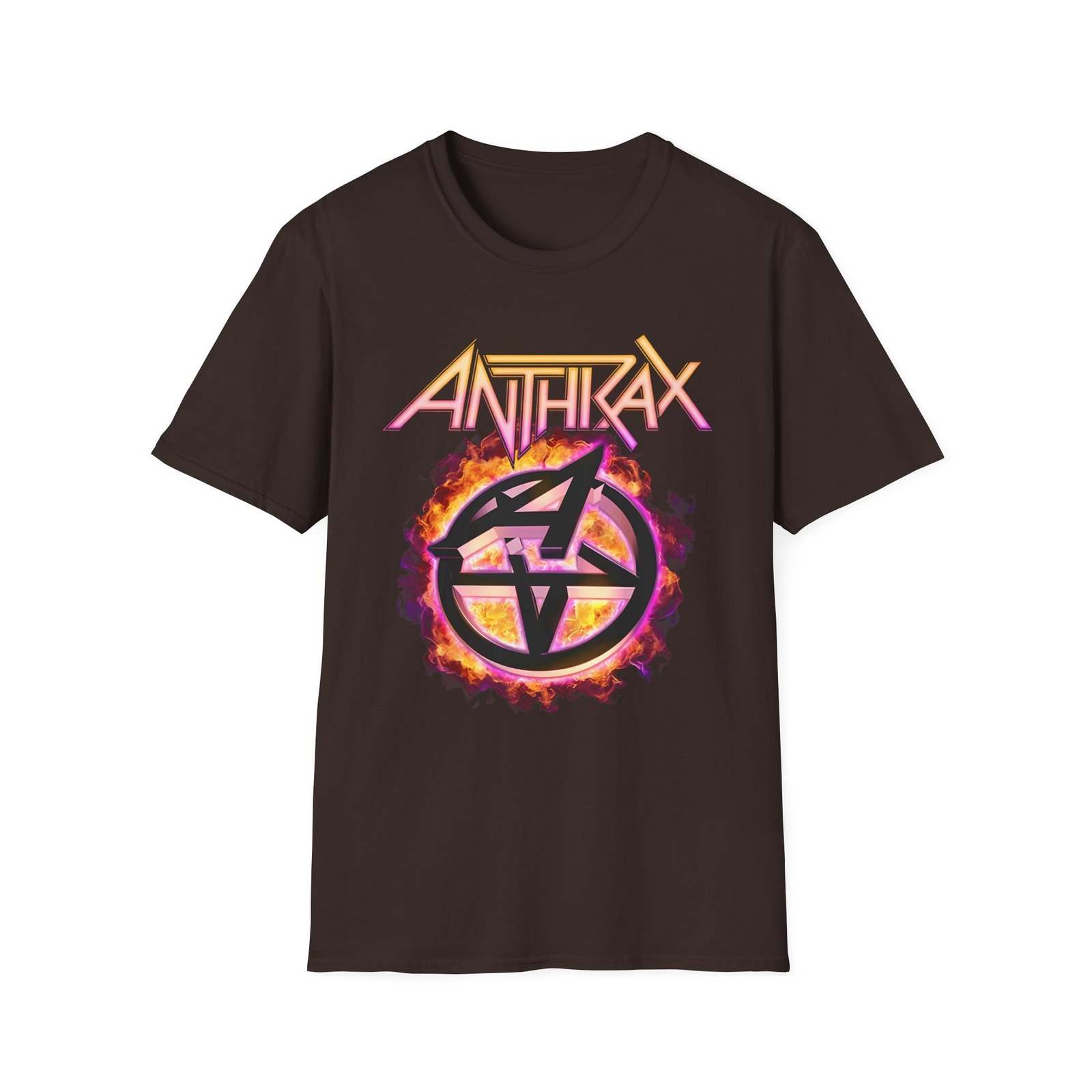 Anthrax Flame Pentathrax unisex softstyle t-shirt