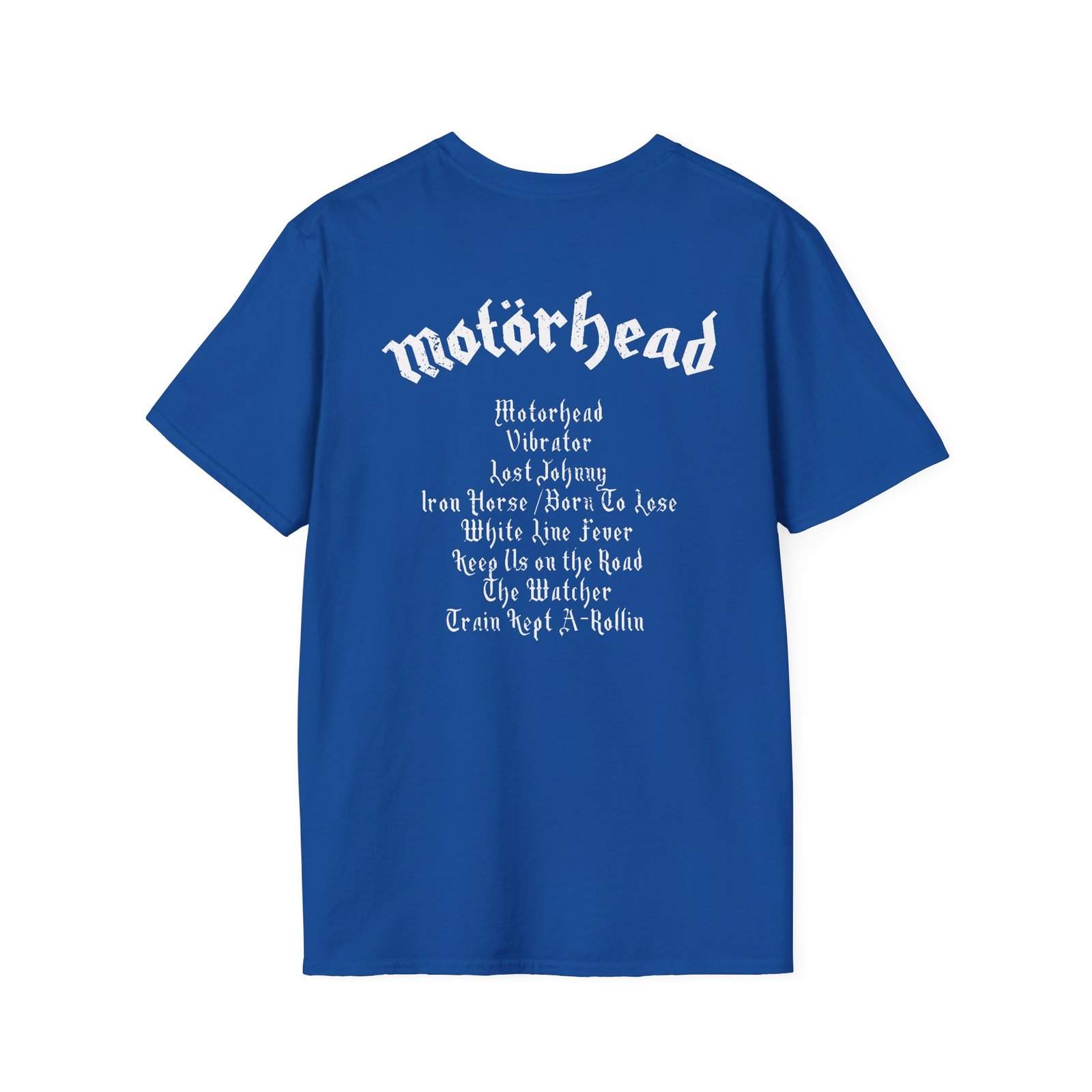 Motorhead Motörhead Tracklist Unisex Softstyle T-Shirt