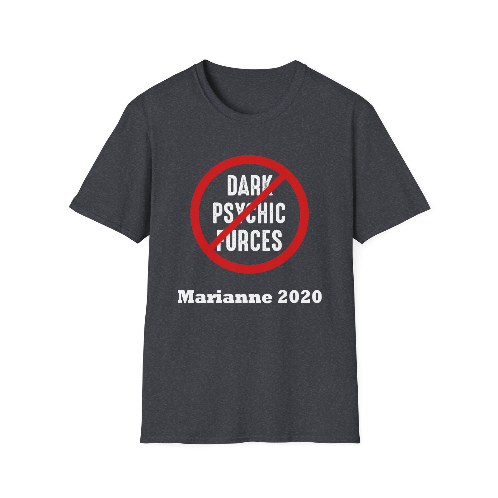 Marianne Williamson Dark Psychic Forces Unisex Softstyle T-Shirt