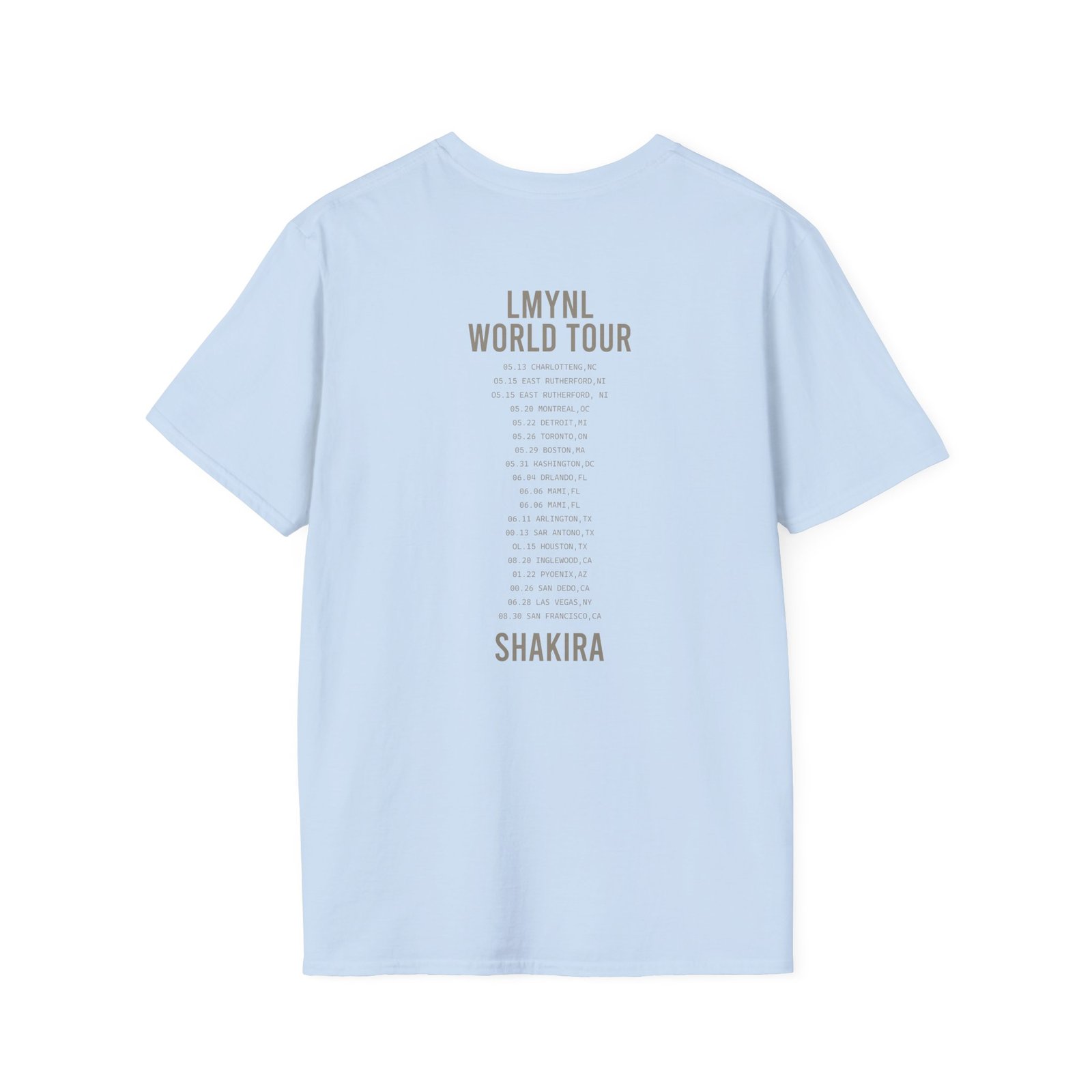 Shakira Dollar Bill Unisex Softstyle T-Shirt