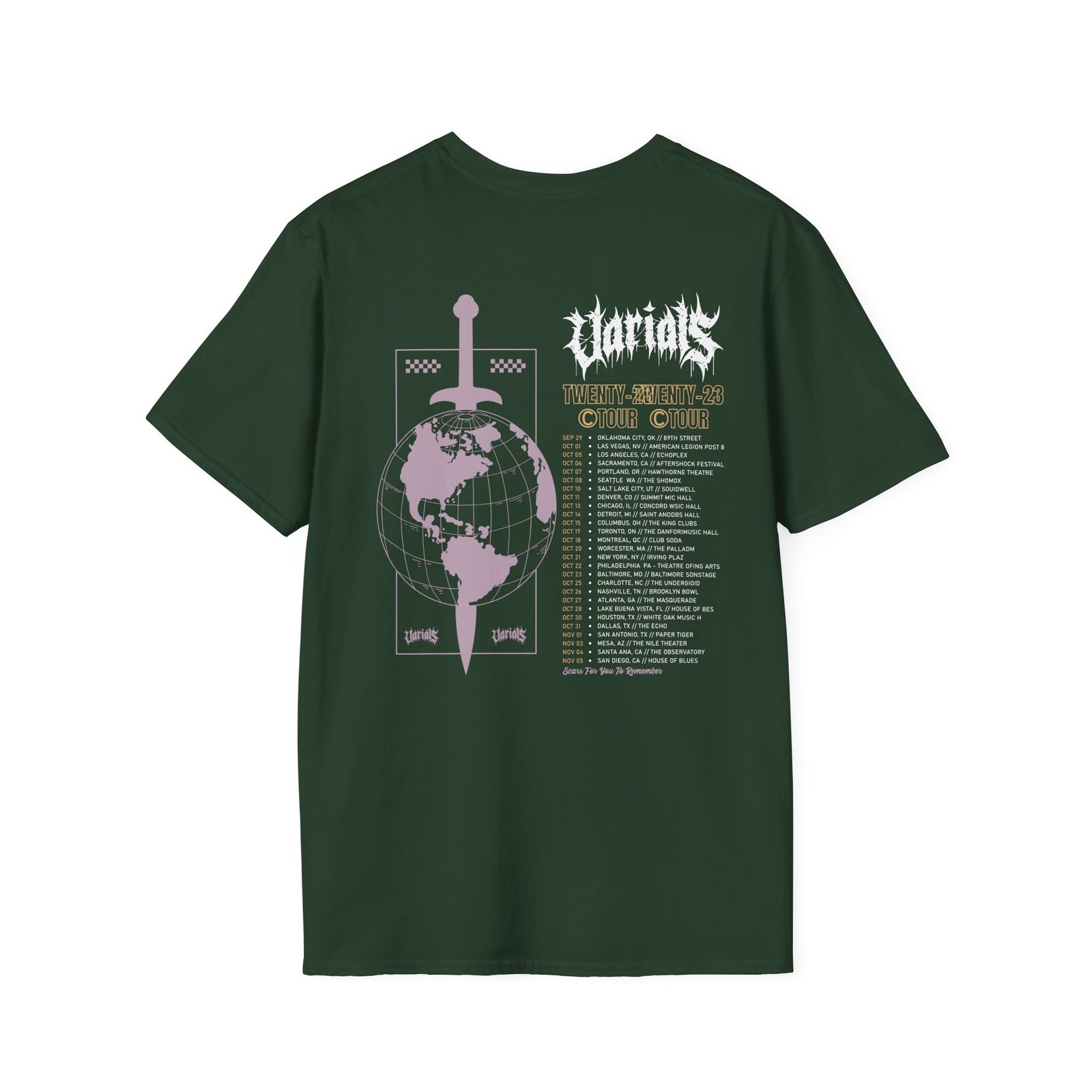 Varials Fatalism Tour Unisex Softstyle T-Shirt