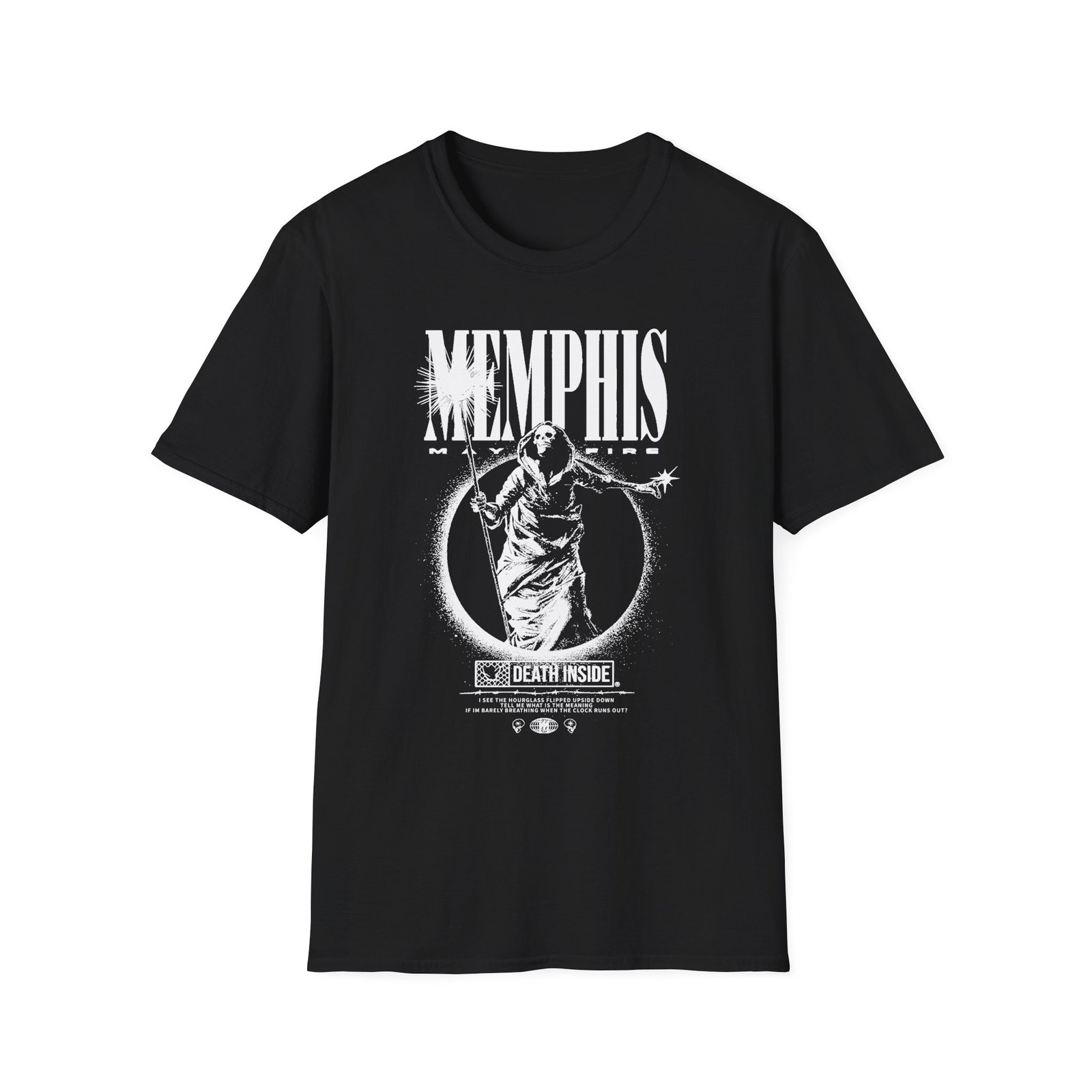 Memphis May Fire Death Staff Oxblood Unisex Softstyle T-Shirt