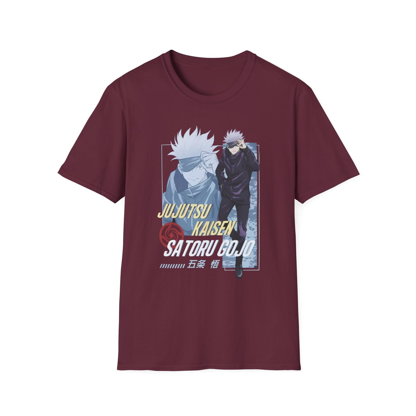 Jujutsu Kaisen Gojo Tonal Portrait Unisex Softstyle T-Shirt