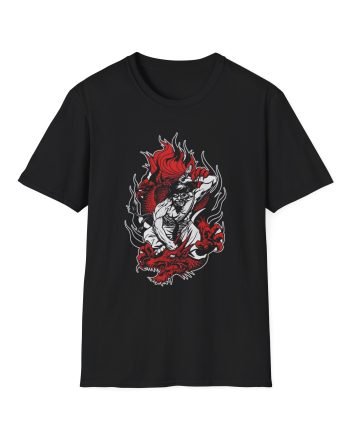 100 Demons Samurai Dragon Unisex Softstyle T-Shirt