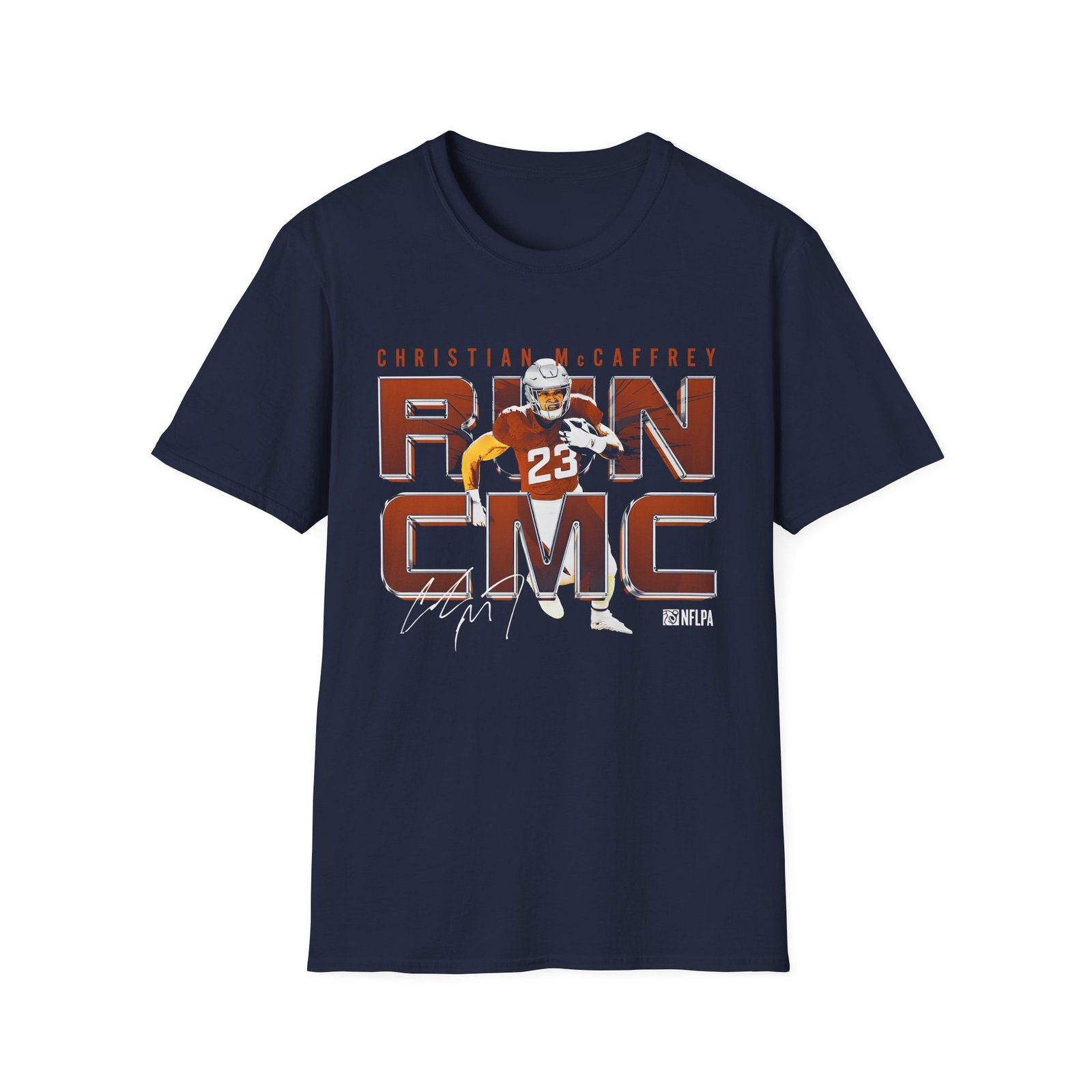 Christian Mccaffrey Run CMC Metal Unisex Softstyle T-Shirt