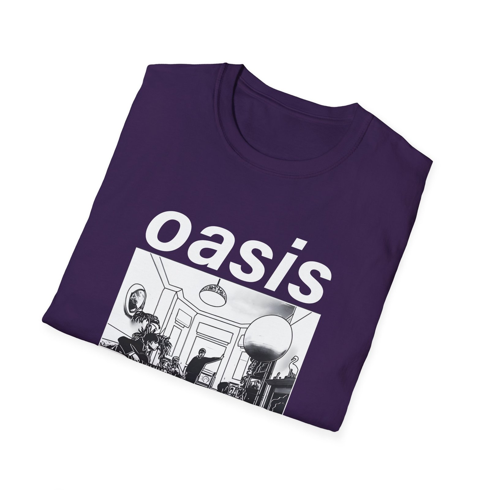 Oasis Definitely Maybe Artwork Unisex Softstyle T-Shirt