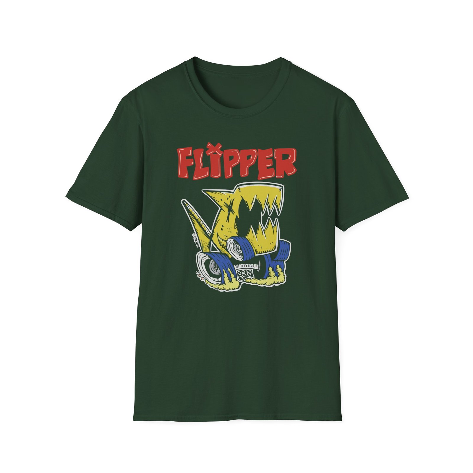 Flipper Monster Truck Unisex Softstyle T-Shirt
