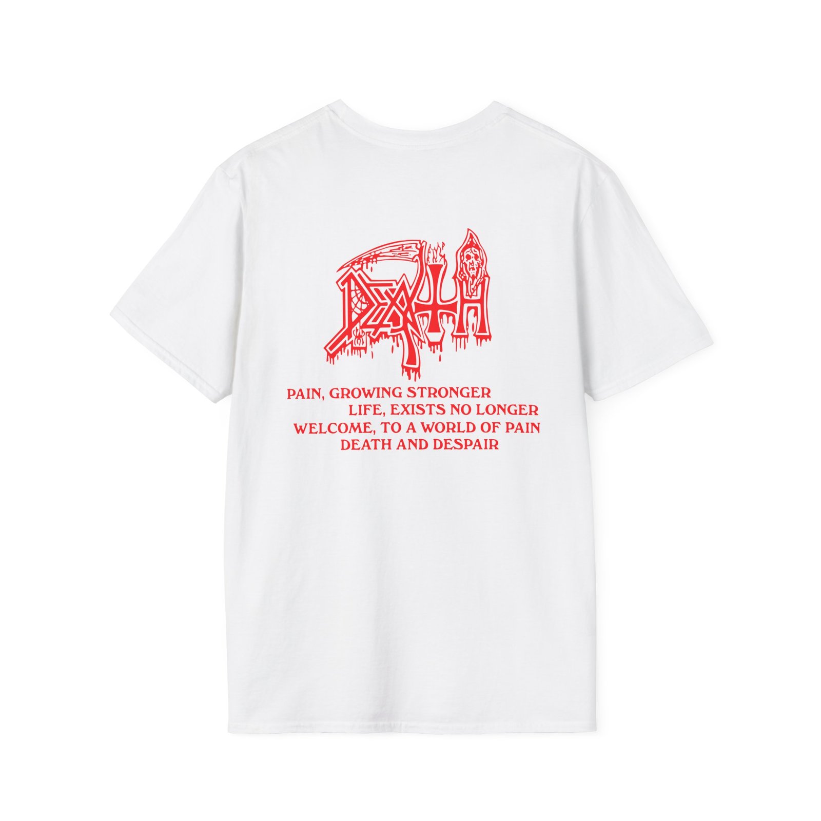 Death Denial Of Life Unisex Softstyle T-Shirt