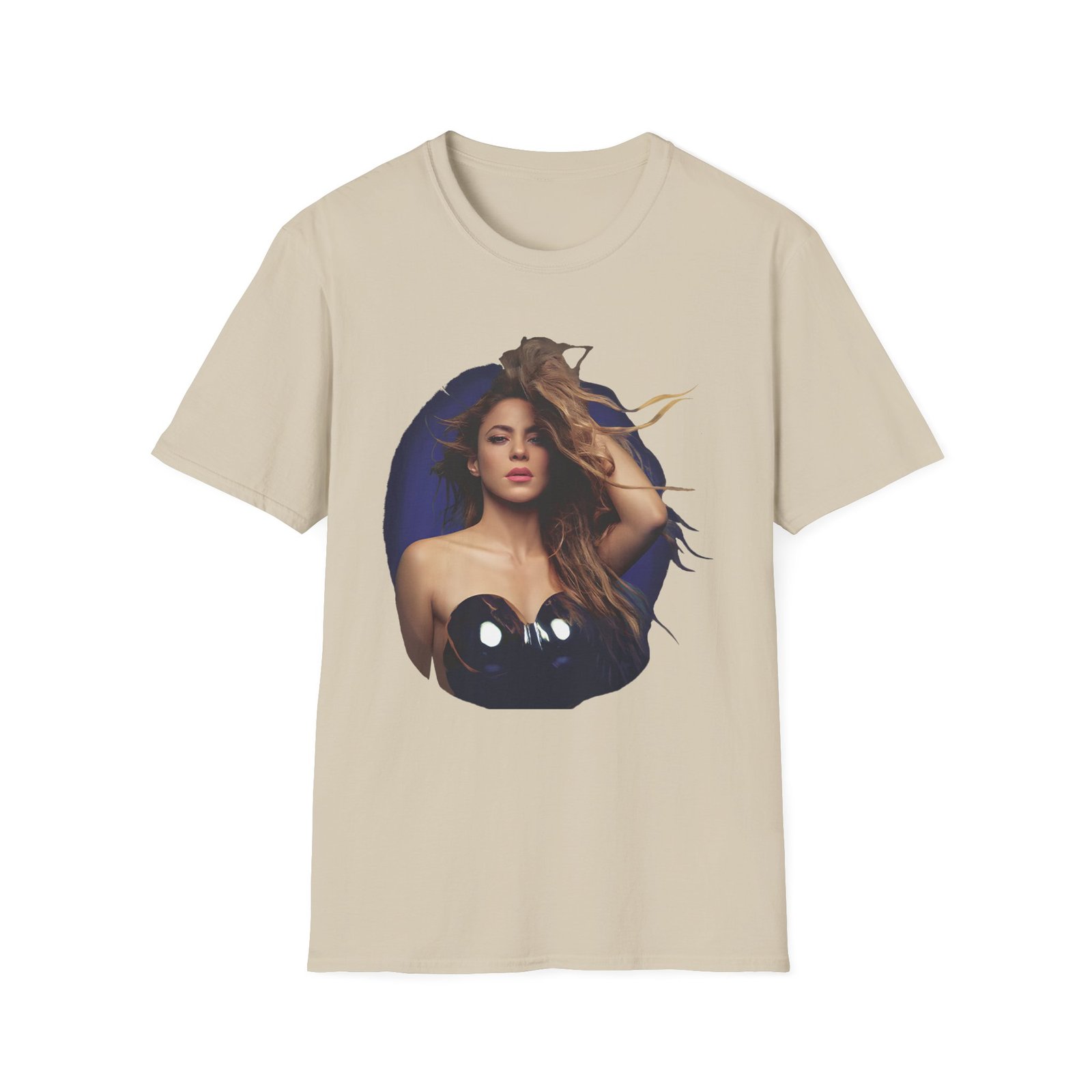 Shakira Sapphire Aura Unisex Softstyle T-Shirt
