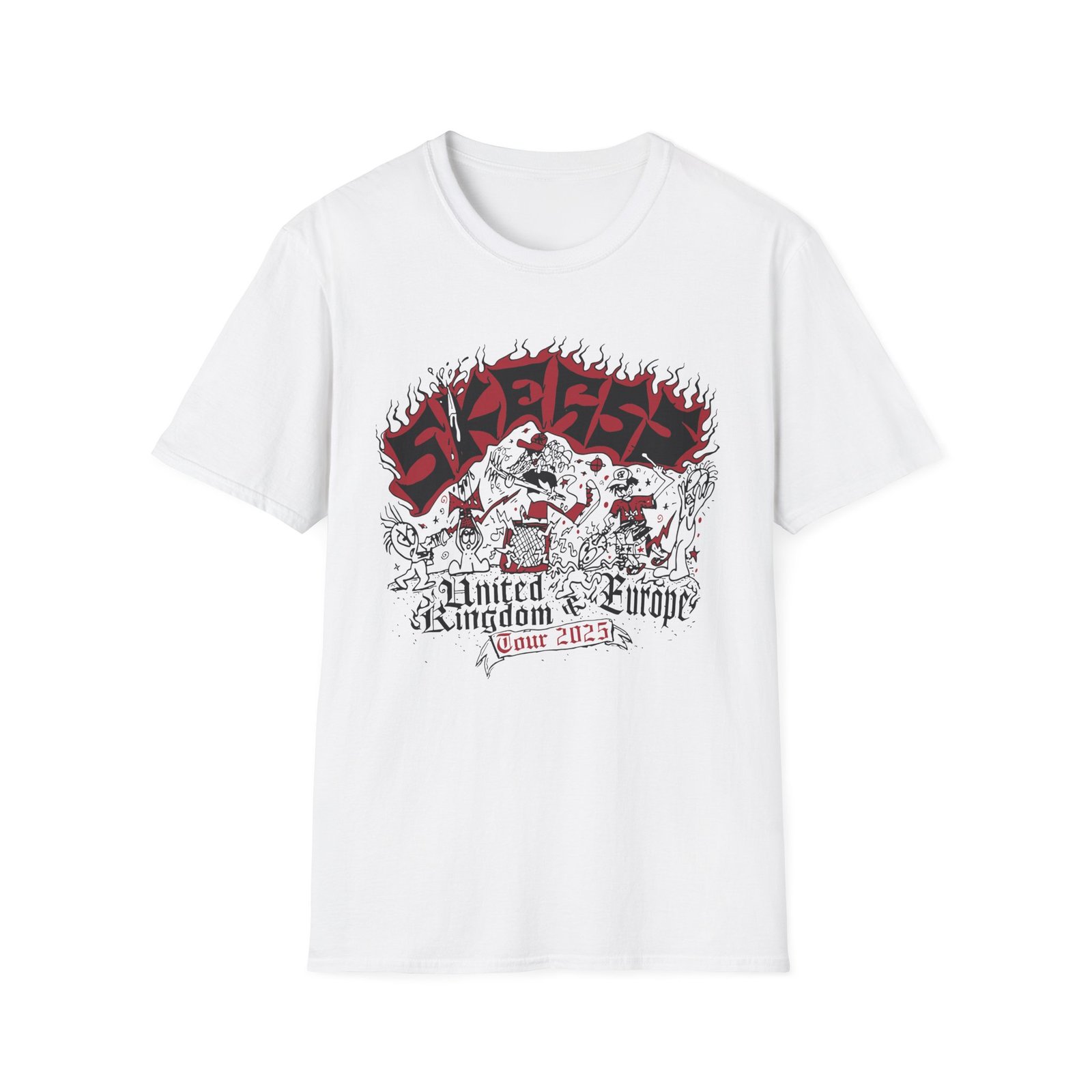 Skegss Uk Eu Tour 2025 Unisex Softstyle T-Shirt