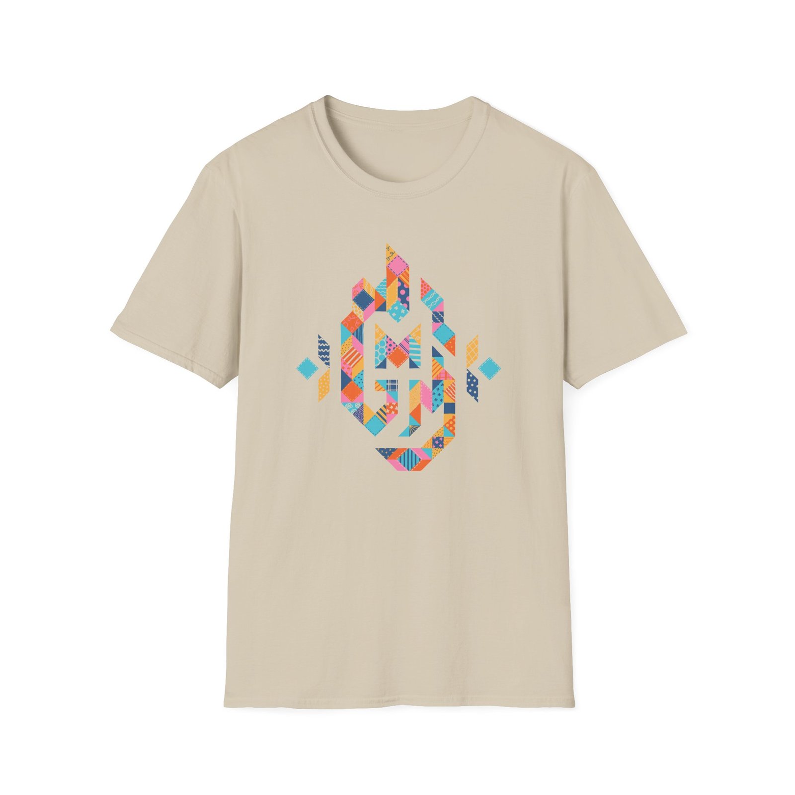 Good Mythical Morning Patchwork Logo unisex softstyle t-shirt