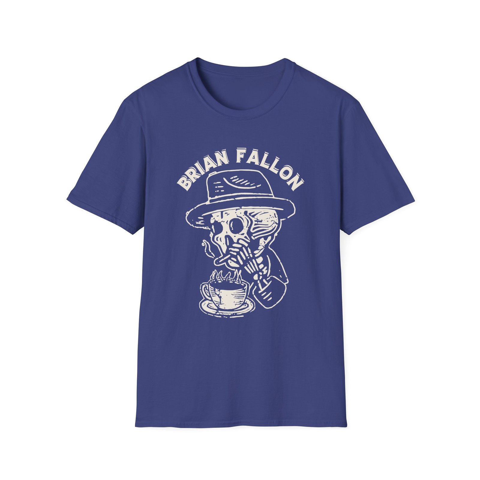 Brian Fallon Smoking Skeleton Unisex Softstyle T-Shirt