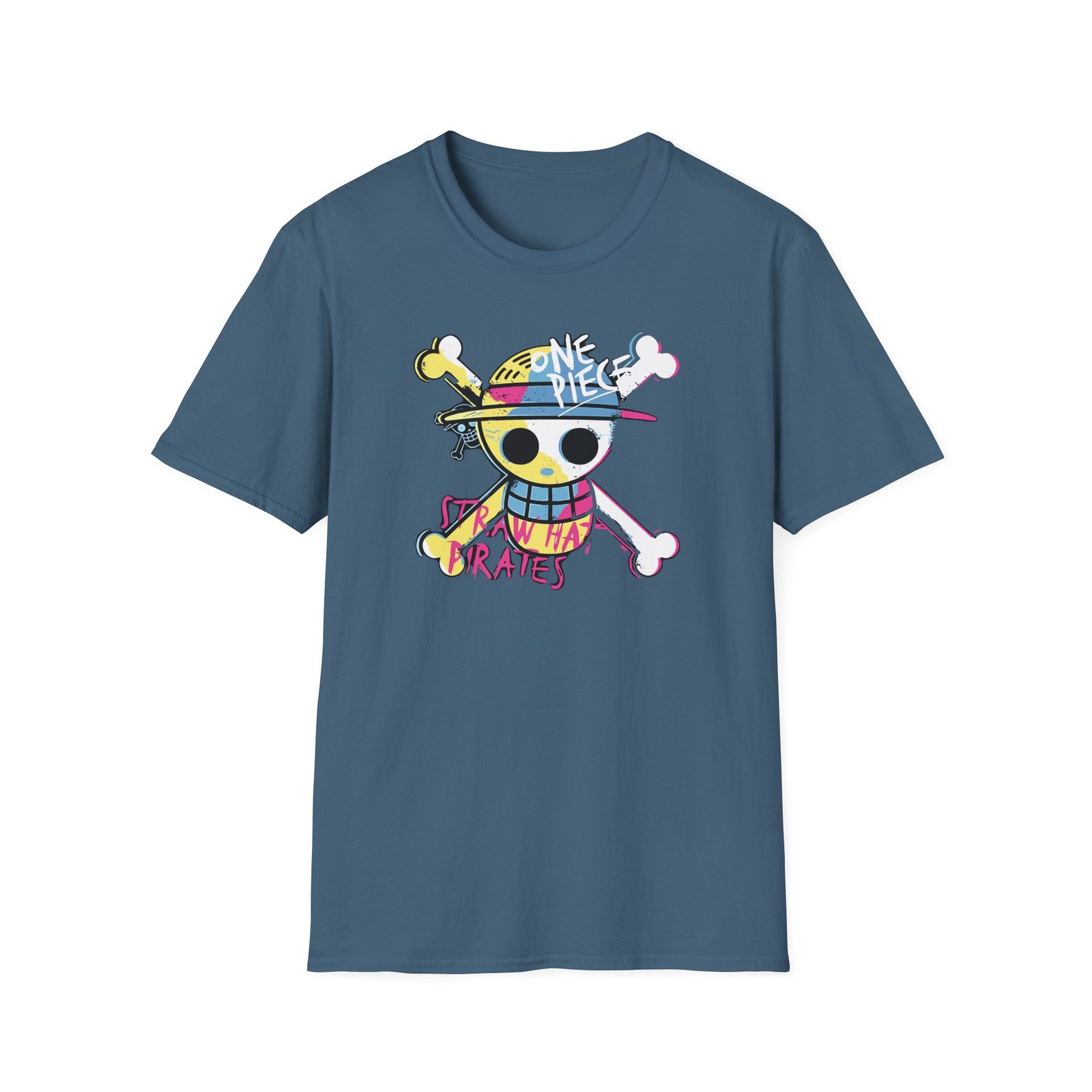 One Piece Straw Hat Pirates Unisex Softstyle T-Shirt